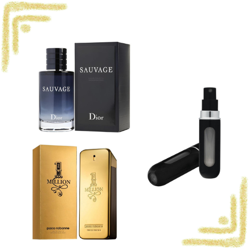 Set Sauvage Dior + 1 Million - Con Perfumeros de Obsequio